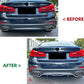 BMW 5 Series G30 M Sport Gloss Black Rear Valance Diffuser 2018-2020
