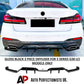 BMW 5 Series G30 LCI M Sport Gloss Black Rear Valance Diffuser 2020-23
