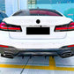 BMW 5 Series G30 LCI M Sport Gloss Black Rear Valance Diffuser 2020-23