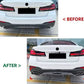 BMW 5 Series G30 LCI M Sport Gloss Black Rear Valance Diffuser 2020-23