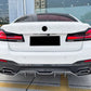 BMW 5 Series G30 LCI M Sport Gloss Black Rear Valance Diffuser 2020-23