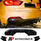 BMW X6 F16 Gloss Black Rear Diffuser Bumper + Side Spats M Sport kit