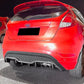 Ford Fiesta ST MK7 Gloss Black Rear Diffuser Lip Valance 2012-17