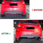 Ford Fiesta ST MK7 Gloss Black Rear Diffuser Lip Valance 2012-17