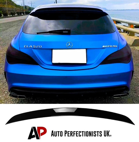 Mercedes CLA Class X117 Shooting Brake Gloss Black Rear Roof Spoiler