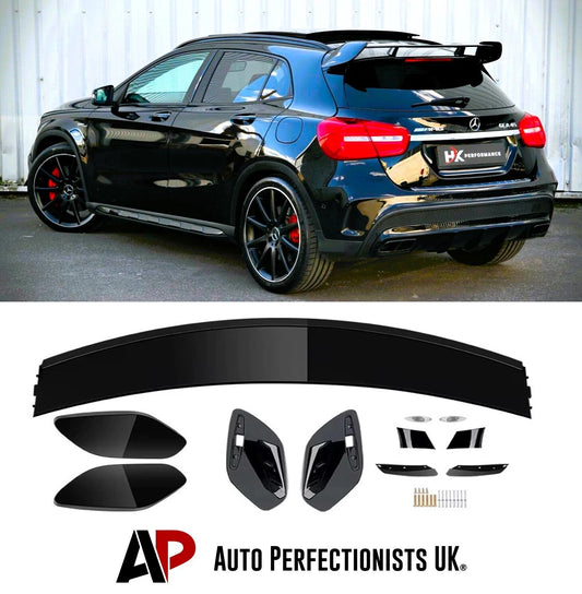 Mercedes GLA Class X156 AMG Style Gloss Black Rear Roof Spoiler 13-20