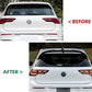 VW Golf MK8 R GTD GTI Clubsport Add On Gloss Black Rear Roof Spoiler