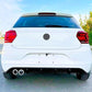 VW Polo MK6 'GTI Style' Rear Gloss Black Valance Diffuser Lip 2017-21