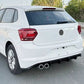 VW Polo MK6 'GTI Style' Rear Gloss Black Valance Diffuser Lip 2017-21