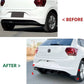 VW Polo MK6 'GTI Style' Rear Gloss Black Valance Diffuser Lip 2017-21