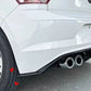 VW Polo MK6 'GTI Style' Rear Gloss Black Valance Diffuser Lip 2017-21