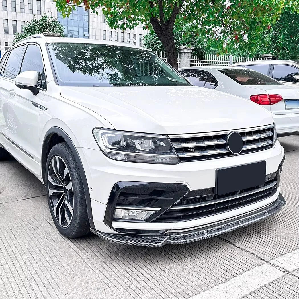 VW Tiguan R Line MK2 PRE-FACELIFT Gloss Black Front Splitter Spoiler