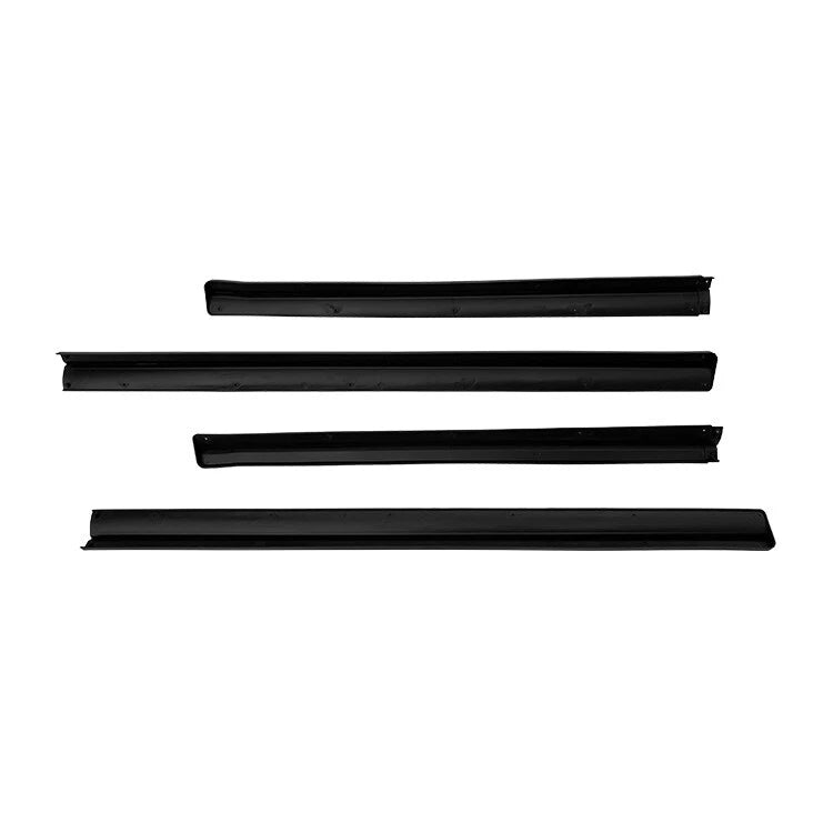 VW Transporter T6 Gloss Black Side Skirts Extensions Spoiler Wing Lip