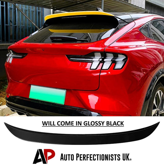Ford Mustang mach E Gloss Black Rear Roof Spoiler Lip Boot 2020- 24