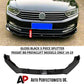 VW Passat Gloss Black Front Splitter Spoiler Lip Aero Extension 14-19
