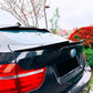 BMW X6 E71 X6M Gloss Black Rear M4 Style Boot Spoiler Lip Mid 8-15