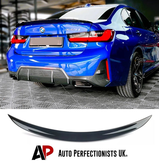 BMW 3 Series G20 Gloss Black Rear Boot Spoiler P Style Lip 18- 24