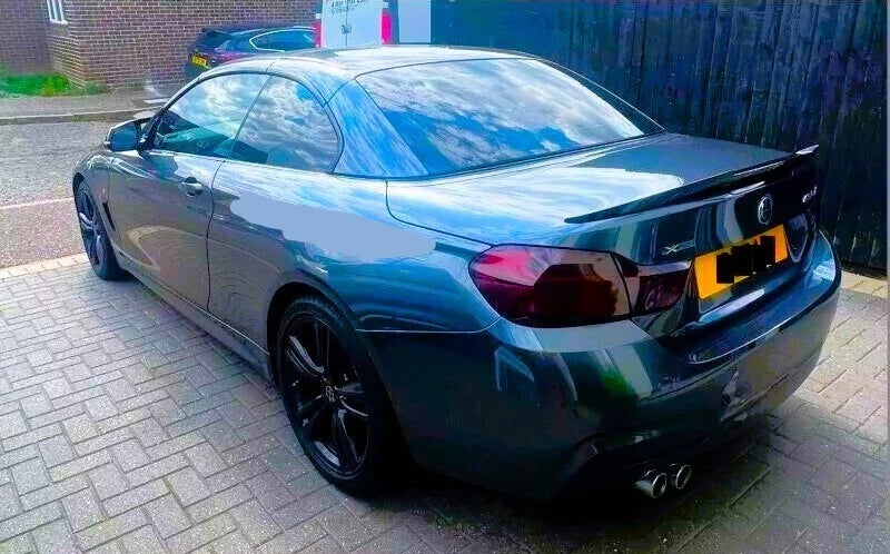 BMW 4 Series Convertible F33 Gloss Black M4 Style Rear Boot Spoiler