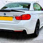 BMW 4 Series Convertible F33 Gloss Black M4 Style Rear Boot Spoiler
