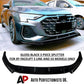 Audi A3 S3 S Line 8Y FACELIFT Gloss Black Front Splitter Spoiler Lip Kit 2024+