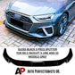 Audi A4 S4 S Line B9.5 FACELIFT Gloss Black Front Splitter Spoiler Lip Kit 2020+