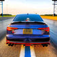 Audi A4 S4 B9 Gloss Black Rear High Kick PSM Ducktail Boot Spoiler Lip Wing Kit