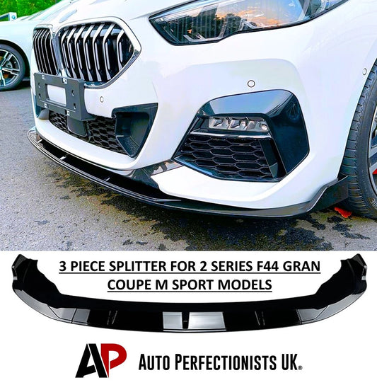 BMW 2 Series F44 Gran Coupe Gloss Black Front Splitter Spoiler Lip M Sport 2020+