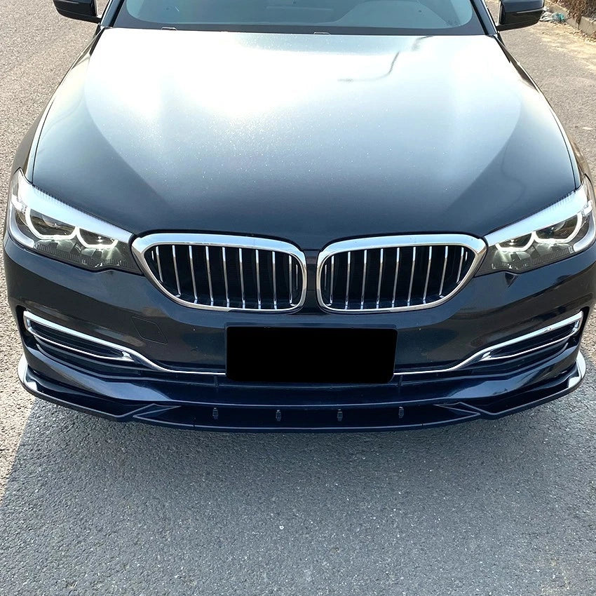 BMW 5 Series G30 G31 PRE-LCI NON M SPORT Gloss Black Front Splitter Spoiler Lip