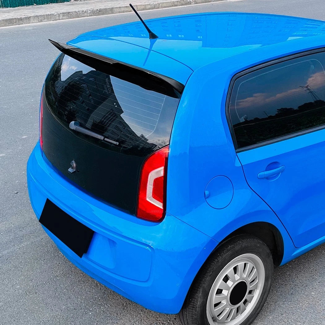 VW Up! Gloss Black Rear Roof Spoiler Lip Wing Splitter Body Kit 2011-2023