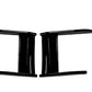 BMW 1 Series F40 MP Style Gloss Black Front Bumper Canard Aero Side Flick Blades
