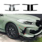 BMW 1 Series F40 MP Style Gloss Black Front Bumper Canard Aero Side Flick Blades