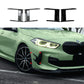 BMW 1 Series F40 MP Style Gloss Black Front Bumper Canard Aero Side Flick Blades