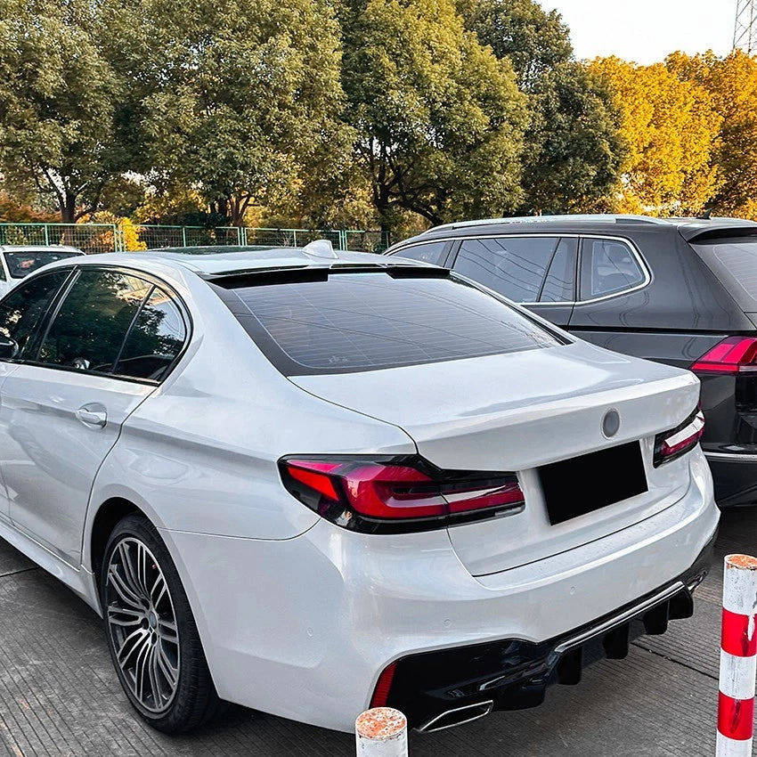 BMW 5 Series M5 G30 Gloss Black Rear Roof Spoiler Window Lip Wing Body Kit 16-24