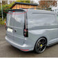 VW Caddy & Maxi Van Sportline Gloss Black Rear Twin Barn Door Roof Spoiler 2020+