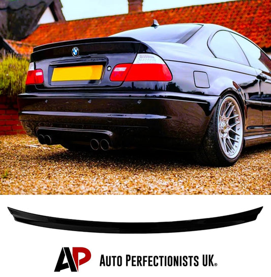 BMW 3 Series M3 E46 Gloss Black Rear Boot Spoiler Lip Wing Body Kit 1997-2006