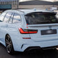 BMW 3 Series G21 Touring Estate Gloss Black Rear Boot Spoiler Mid Wing Lip Kit