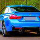 BMW 4 Series F32 F33 F36 M Sport Gloss Black Rear Diffuser Lip Valance Dual Exit