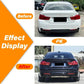 BMW 4 Series F32 F33 F36 M Sport Gloss Black Rear Diffuser Lip Valance Twin Exit