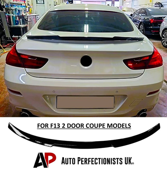 BMW 6 Series M6 F13 Gloss Black Rear M4 Style Boot Spoiler Lip Wing Body Kit
