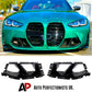 BMW G80 M3 G82 M4 Gloss Black Front Bumper Side Air Vent Grille Cover 2020+