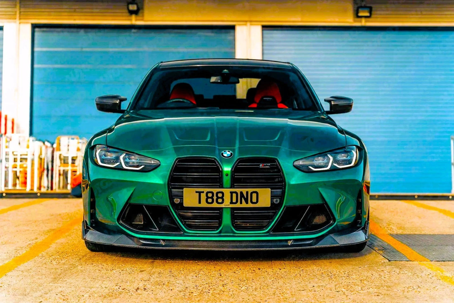 BMW G80 M3 G82 M4 Gloss Black Front Bumper Side Air Vent Grille Cover 2020+