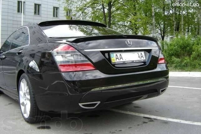 Mercedes S Class W221 Gloss Black Rear Roof Spoiler Window Lip Wing Body Kit