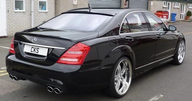 Mercedes S Class W221 Gloss Black Rear Roof Spoiler Window Lip Wing Body Kit