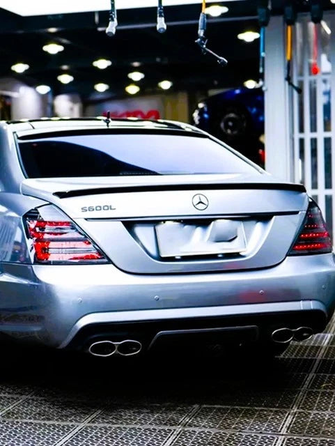Mercedes S Class W221 Gloss Black Rear Roof Spoiler Window Lip Wing Body Kit