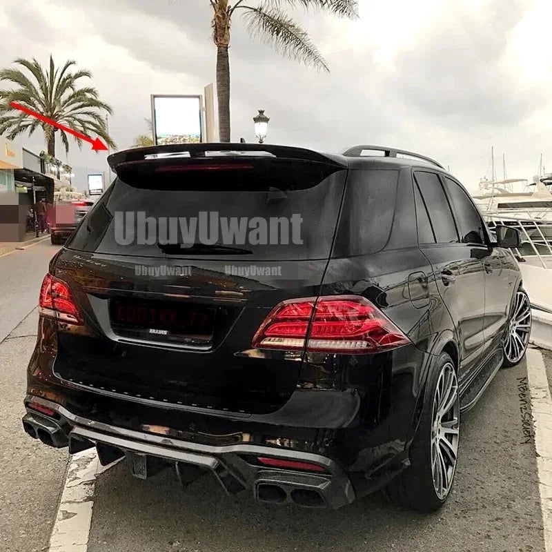 Mercedes GLE Class W166 Gloss Black Rear Roof Spoiler Lip Wing Body Kit 12-18