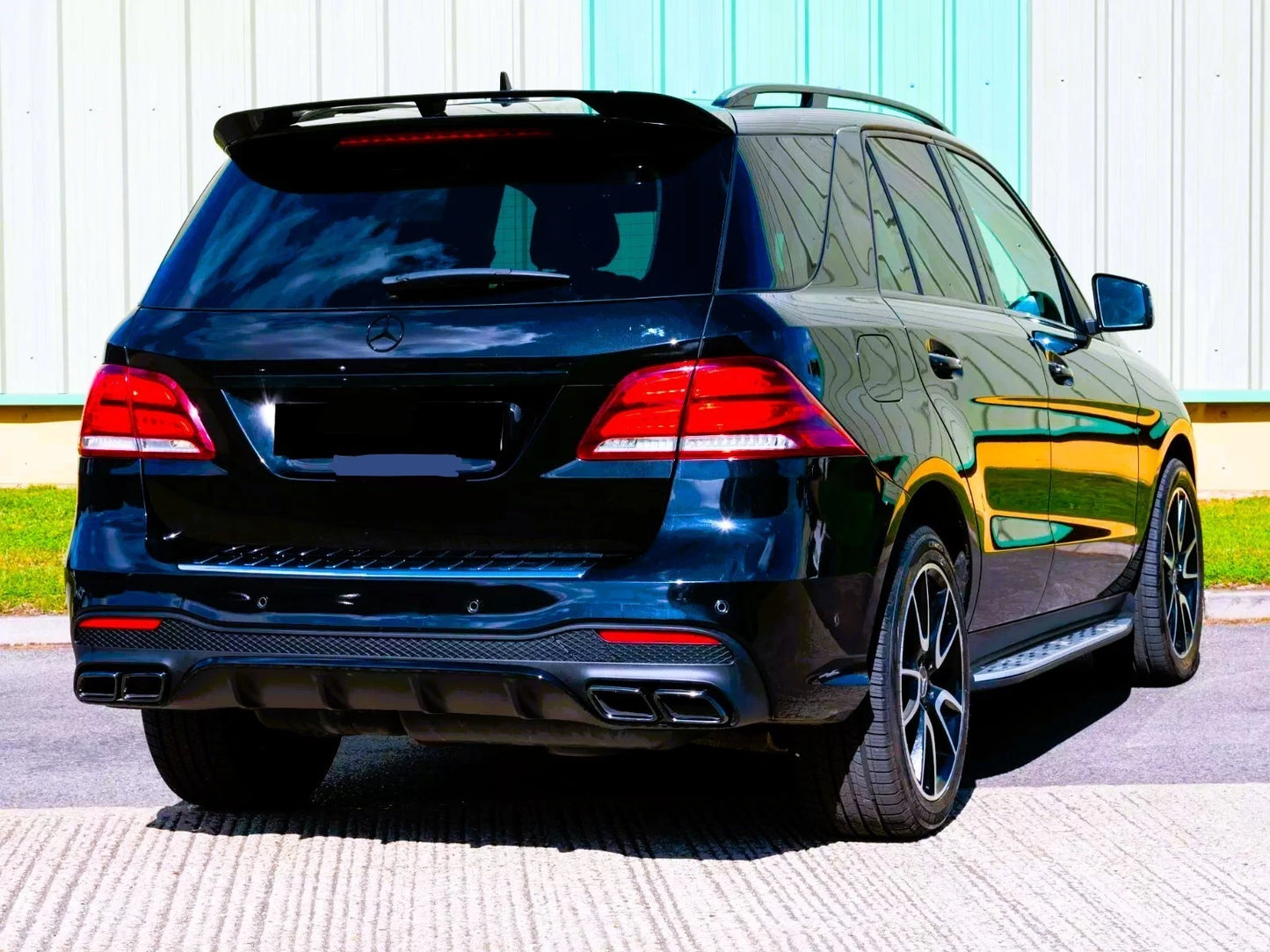 Mercedes GLE Class W166 Gloss Black Rear Roof Spoiler Lip Wing Body Kit 12-18