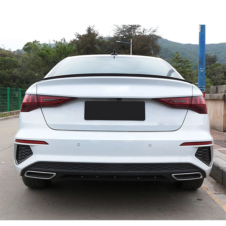 Audi A3 S3 RS3 8Y Saloon Gloss Black S3 Style Rear Boot Spoiler Lip Wing 2020+