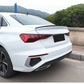 Audi A3 S3 RS3 8Y Saloon Gloss Black S3 Style Rear Boot Spoiler Lip Wing 2020+