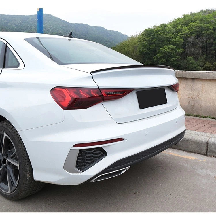 Audi A3 S3 RS3 8Y Saloon Gloss Black S3 Style Rear Boot Spoiler Lip Wing 2020+