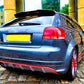 Audi A3 8P 3 DOOR RS3 Style Gloss Black Rear Roof Spoiler Boot Wing Lip 2003-13